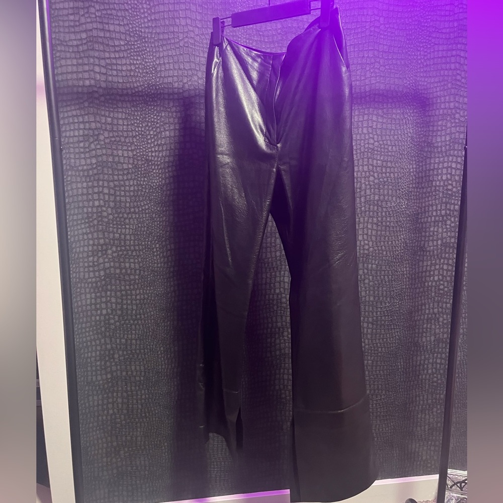 Nanushka Rhyan Wide Leg Leather Pant